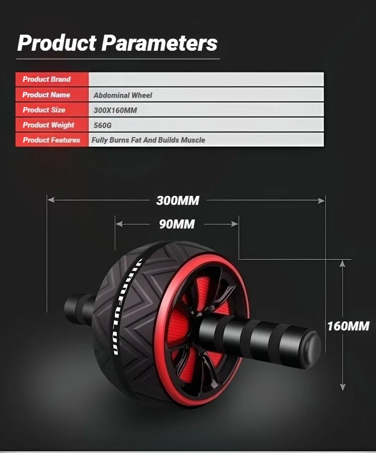 CAOX Ab Roller Wheel For Abs Core Workout Non-Slip Home Gym Fitness Equipment Men Women Abdominal Training Exercise