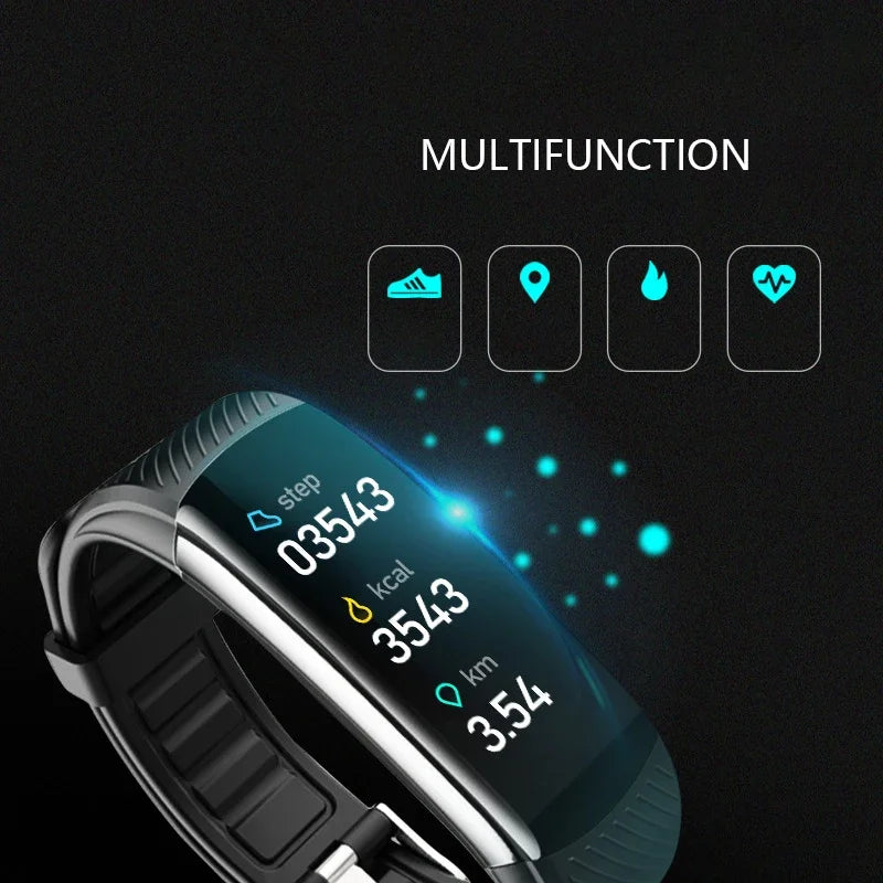 Fitness Bracelet For IOS Android Phone C6T Smart Watch Men Women Waterproof Wristband Body Temperature Monitor Smartwatch