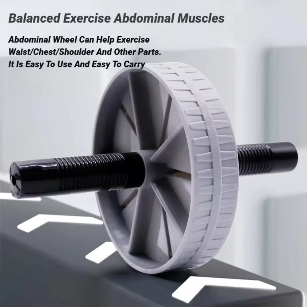 Abdominal Wheel Strong Load Bearing Non-Slip Roller Strengthen Muscle Exercise Equipment Fitness Training Home Use Silent